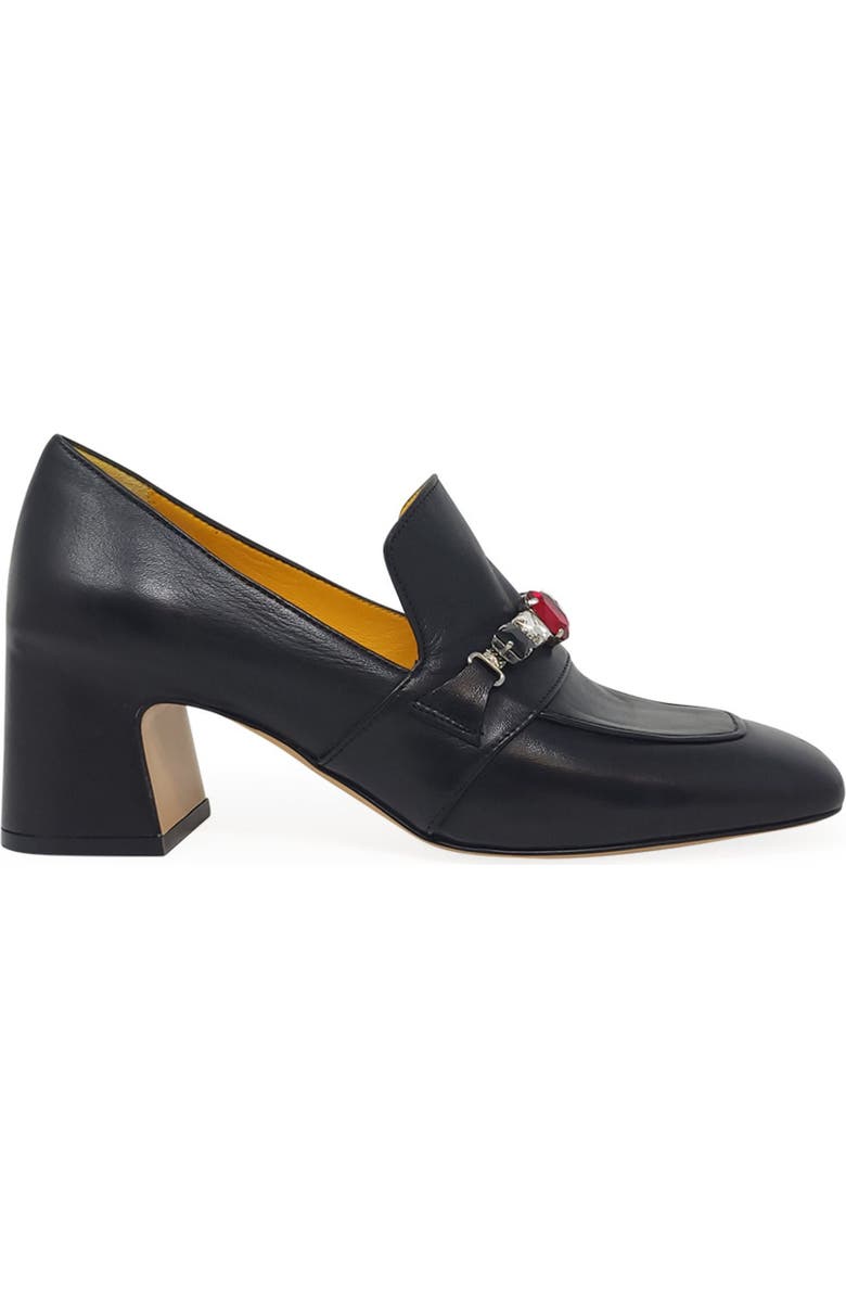 Madison Maison Heel Jewel loafer, Main, color, Black