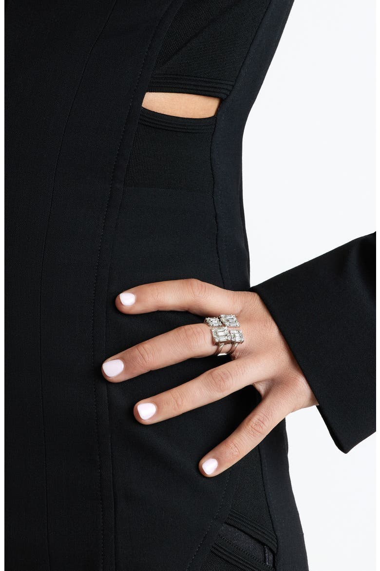 Clarity Quad Cube Diamond Ring, Alternate, color, D3.17 18KWG