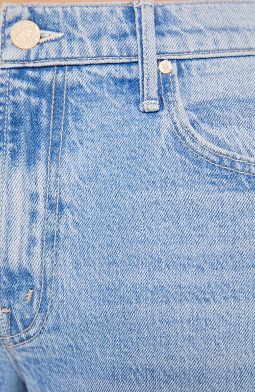 Mother Lil' Maven Mid Rise Ankle Wide Leg Jeans In Blue