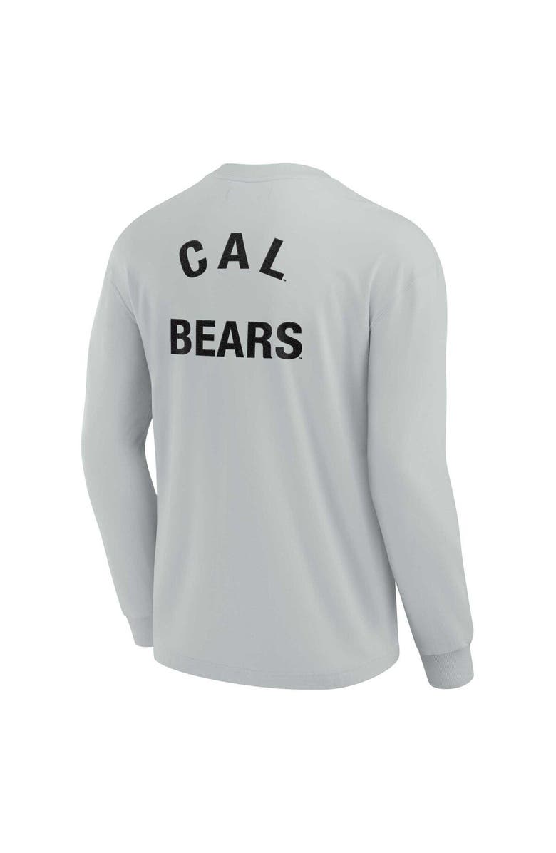 Fanatics Signature Unisex Fanatics Signature Gray Cal Bears Elements Super Soft Long Sleeve T-Shirt, Alternate, color, Gray