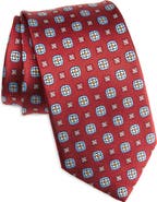 David Donahue Neat Silk Tie