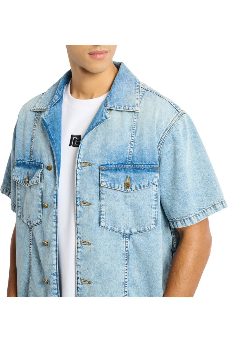 Light blue denim shirt, Alternate, color, blue