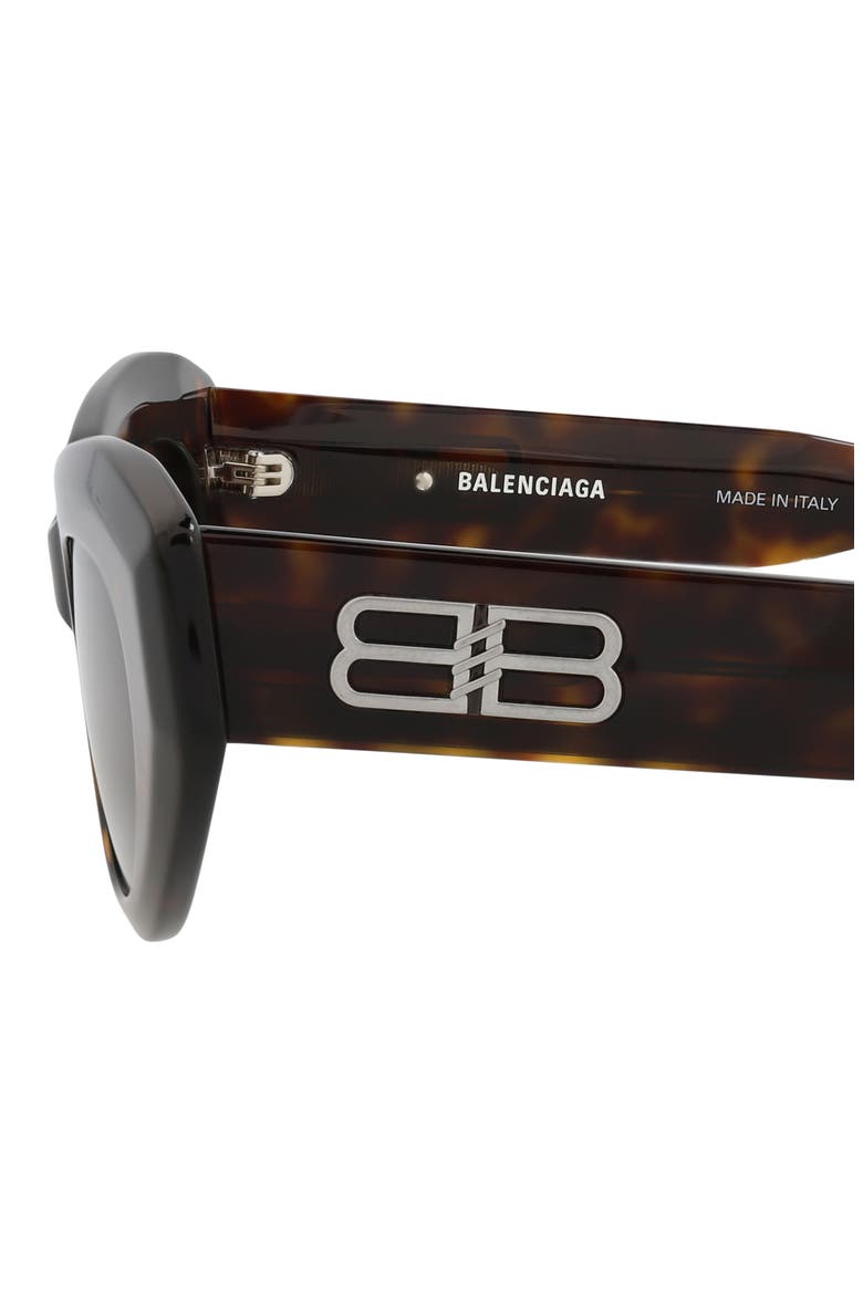 52mm Cat Eye Sunglasses, Alternate, color, HAVANA HAVANA BROWN