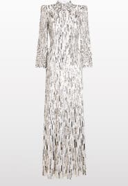 Jenny Packham Memphis Sequin-Embellished Maxi Dress