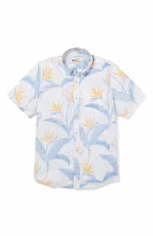 Reyn Spooner Paradise Calling Tailored Fit Short Sleeve Button-Down Shirt