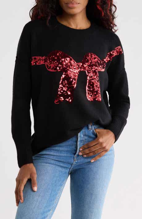 Sequin Bow Sweater