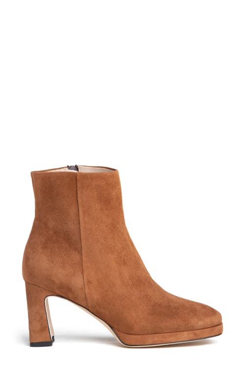 Beautiisoles Scottie Platform Bootie In Cognac