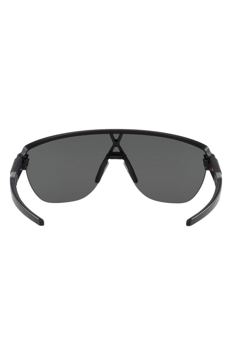 Oakley Corridor 42mm Semi Rimless Prizm<sup>™</sup> Shield Sunlgasses, Alternate, color, Matte Black