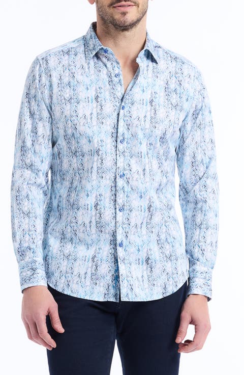 Alahmar Classic Fit Stretch Button-Up Shirt