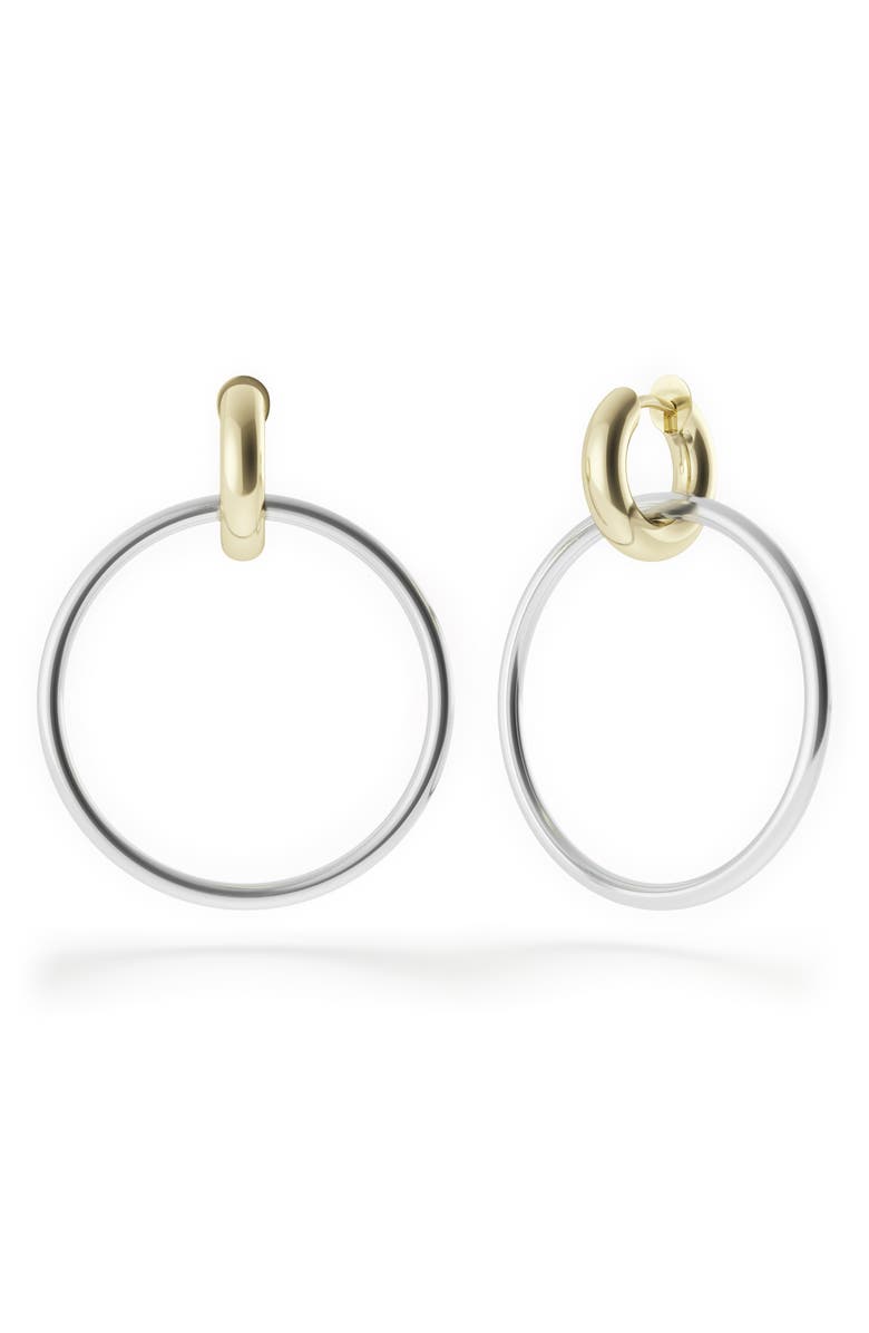 Spinelli Kilcollin Casseus Hoop Earrings, Main, color, Silver/Gold