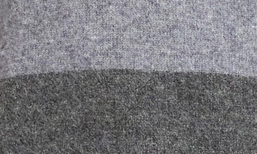 Karen Kane Ombré Stripe Colorblock Sweater In Gray