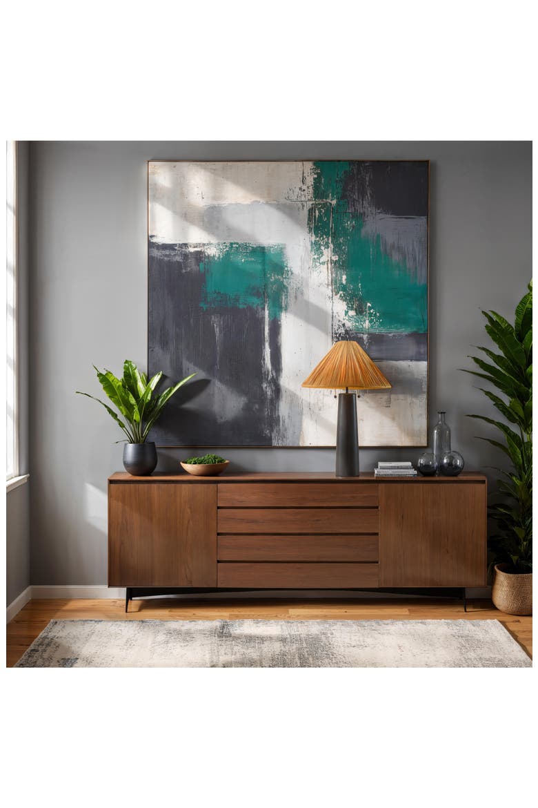 Waylon Table Lamp, Alternate, color, BLACK