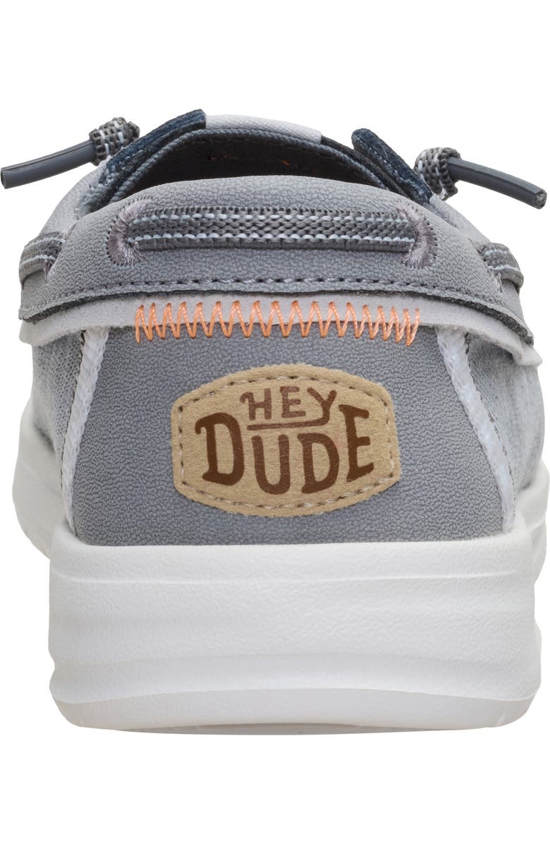 Hey Dude Kids' Wells Slip On Boat Shoe, Alternate, color, Light Grey