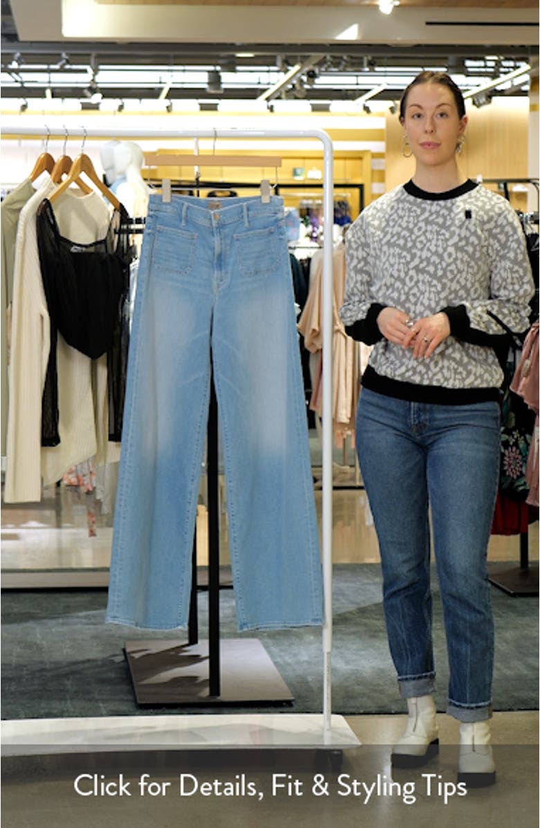 The Patch Pocket Undercover Sneak High Waist Wide Leg Jeans