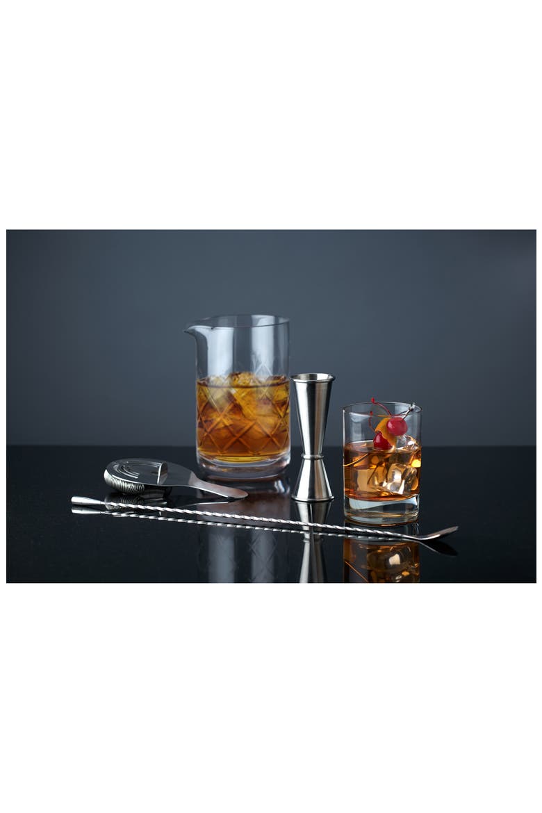 Harrison 4-Piece Barware Set in Stainless Steel Set of 4, Alternate, color, STAINLESS STEEL