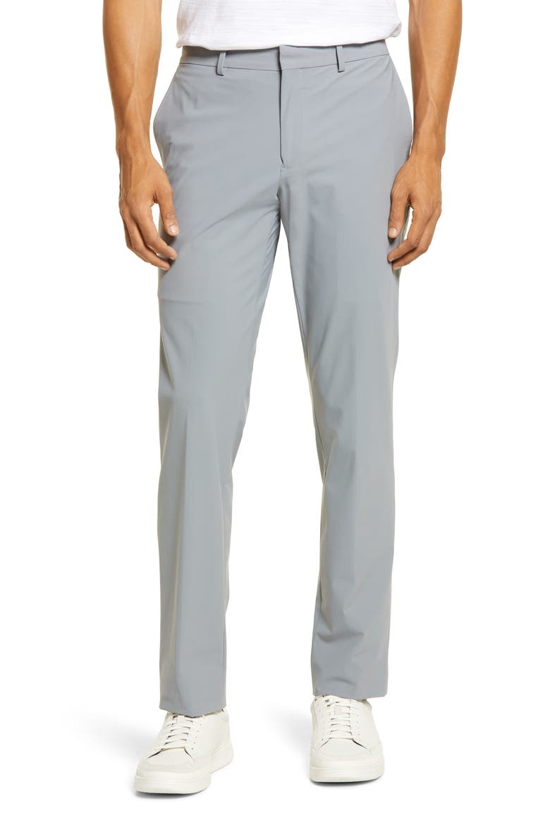 Men's Modern Luxury Performance Trousers, Main, color, GREY SHADE