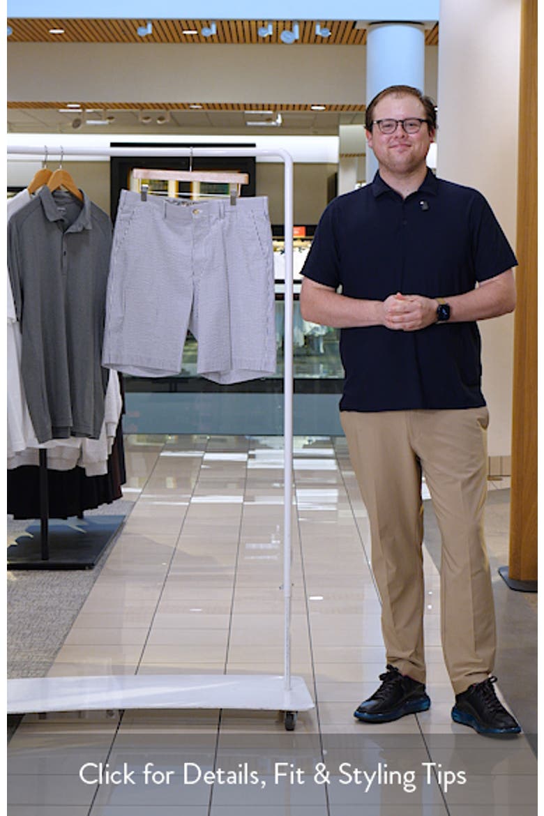 Flat Front Seersucker Shorts video