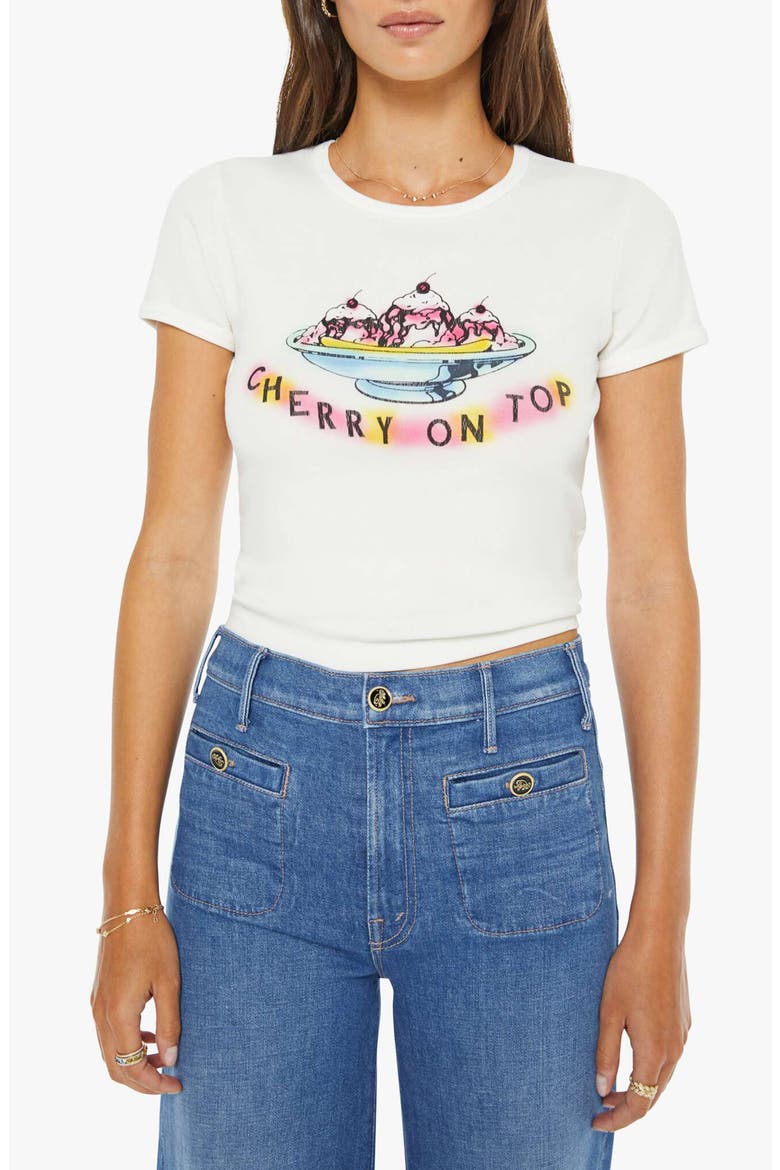 Little Goodie Goodie Tee, Main, color, CHERRY ON TOP
