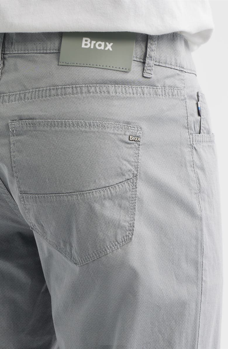 Brax Cadiz Ultralight Straight Leg Stretch Cotton Pants, Alternate, color, Silver