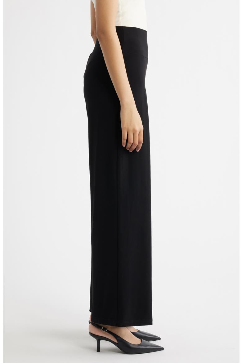 Pleated Wide Leg Pants, Alternate, color, ANNE BLACK