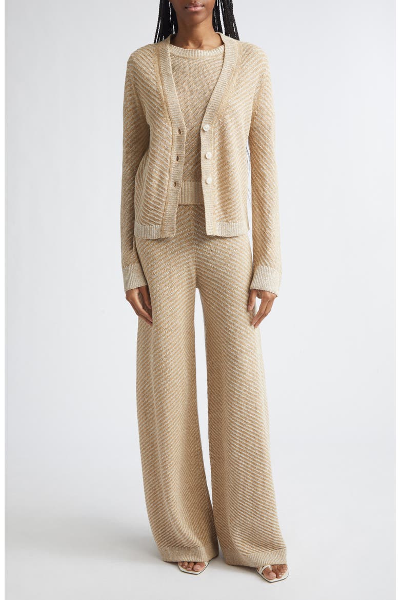 Bobby V-Neck Linen Cardigan, Alternate, color, DRIFTWOOD