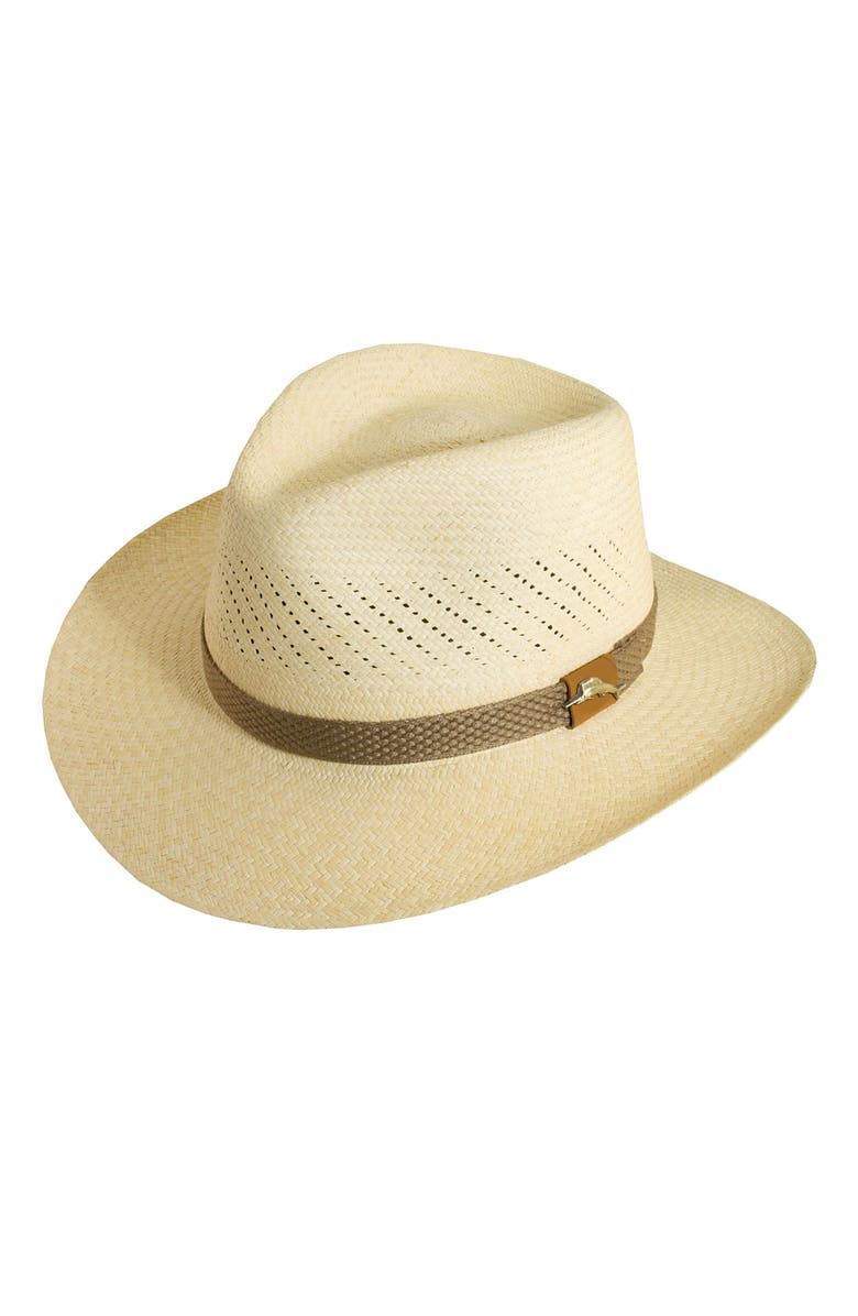 Tommy Bahama Safari Panama Straw Fedora, Main, color, 