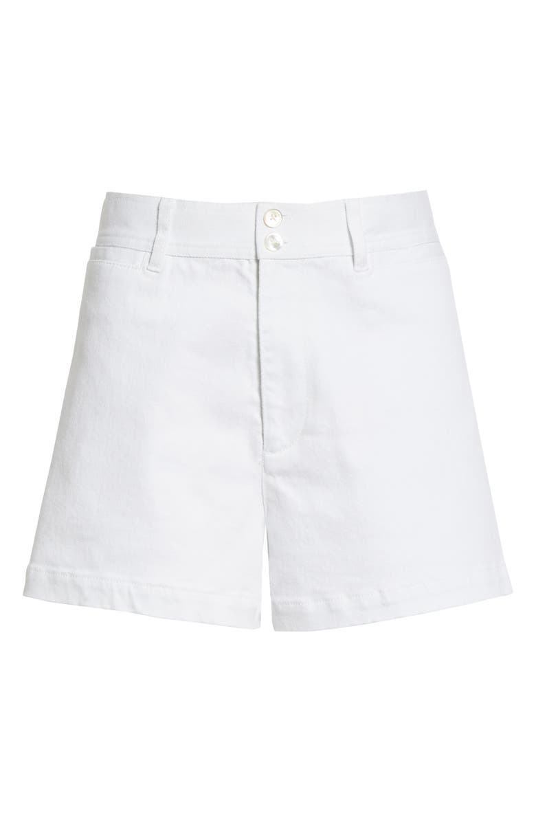 Rebecca Taylor Stretch Cotton Twill Shorts, Alternate, color, White