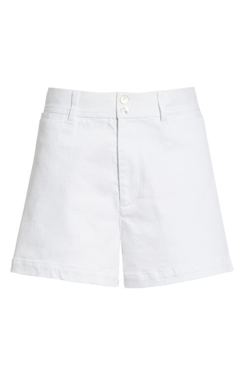 Rebecca Taylor Stretch Cotton Twill Shorts In White