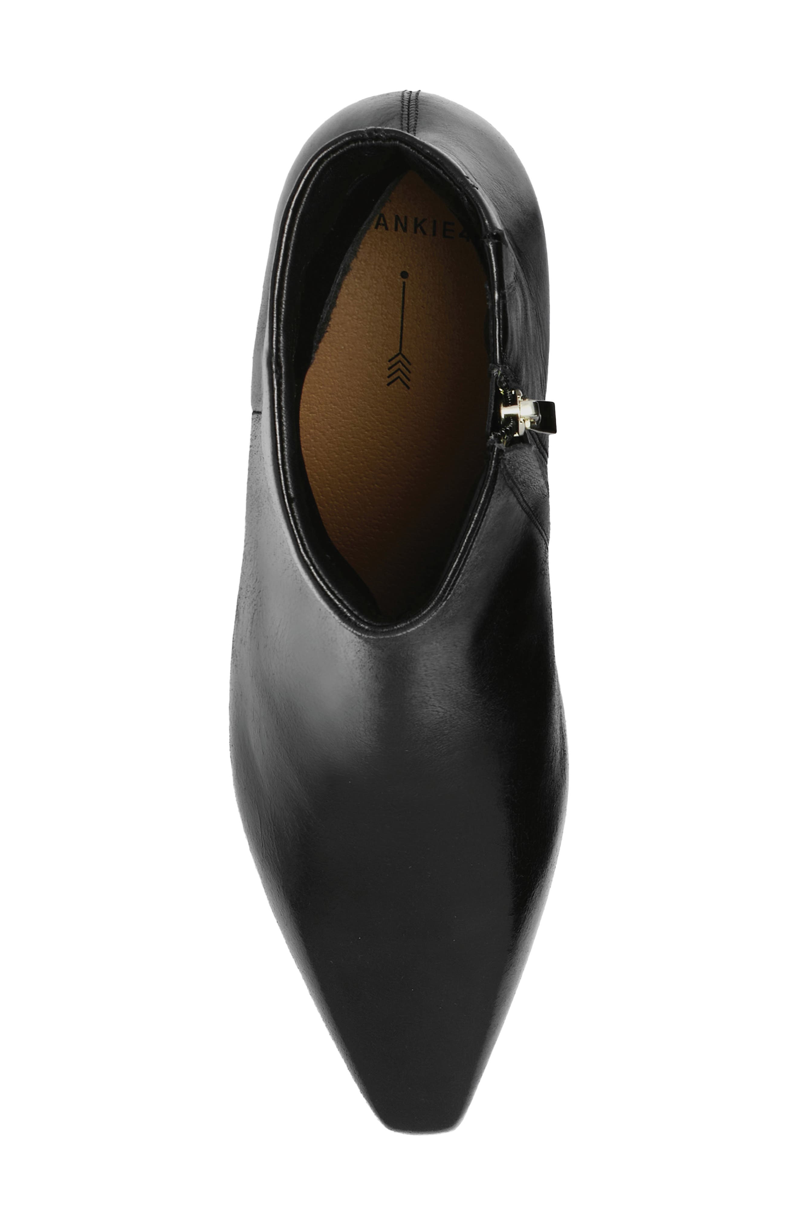 Suki Leather Bootie, Alternate, color, BLACK TEXTURE