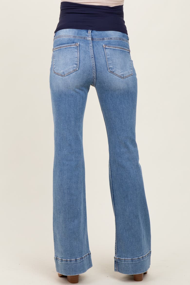 High Rise Flare Maternity Jeans, Alternate, color, Blue