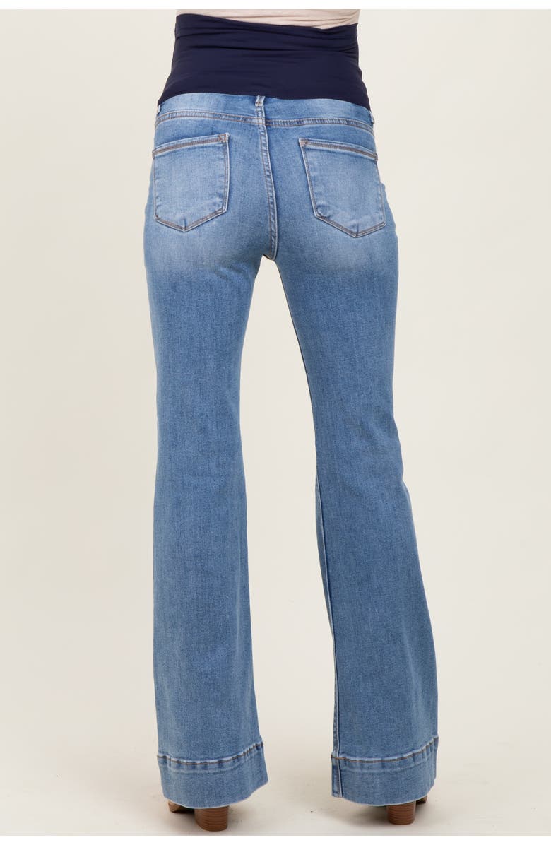 PinkBlush High Rise Flare Maternity Jeans, Alternate, color, Blue