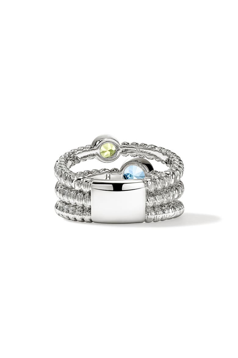 Heishi Swiss Blue Topaz Ring, Alternate, color, SWISS BLUE TOPAZ
