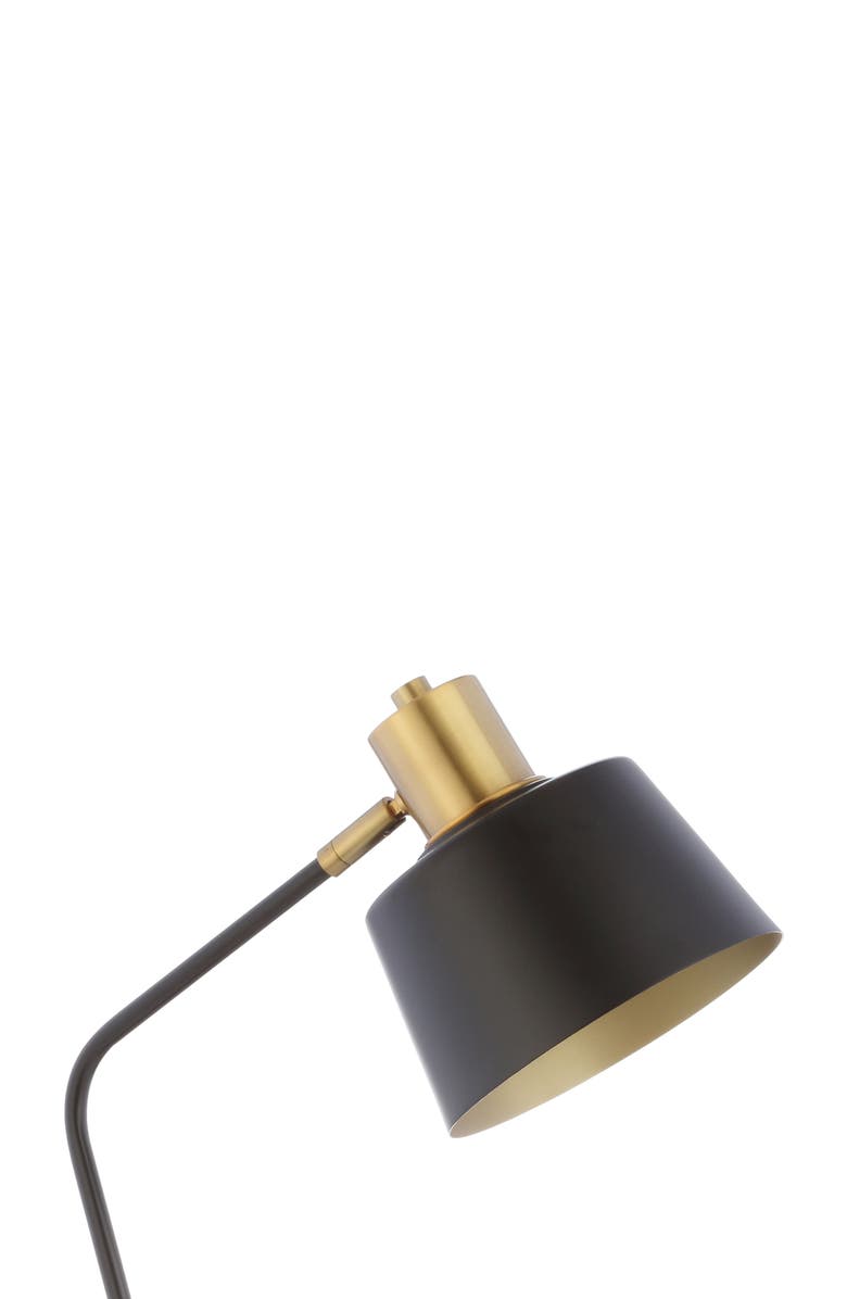 JONATHAN Y Rochelle 23" Metal LED Task Lamp, Black/Brass Gold, Alternate, color, Black/Brass Gold