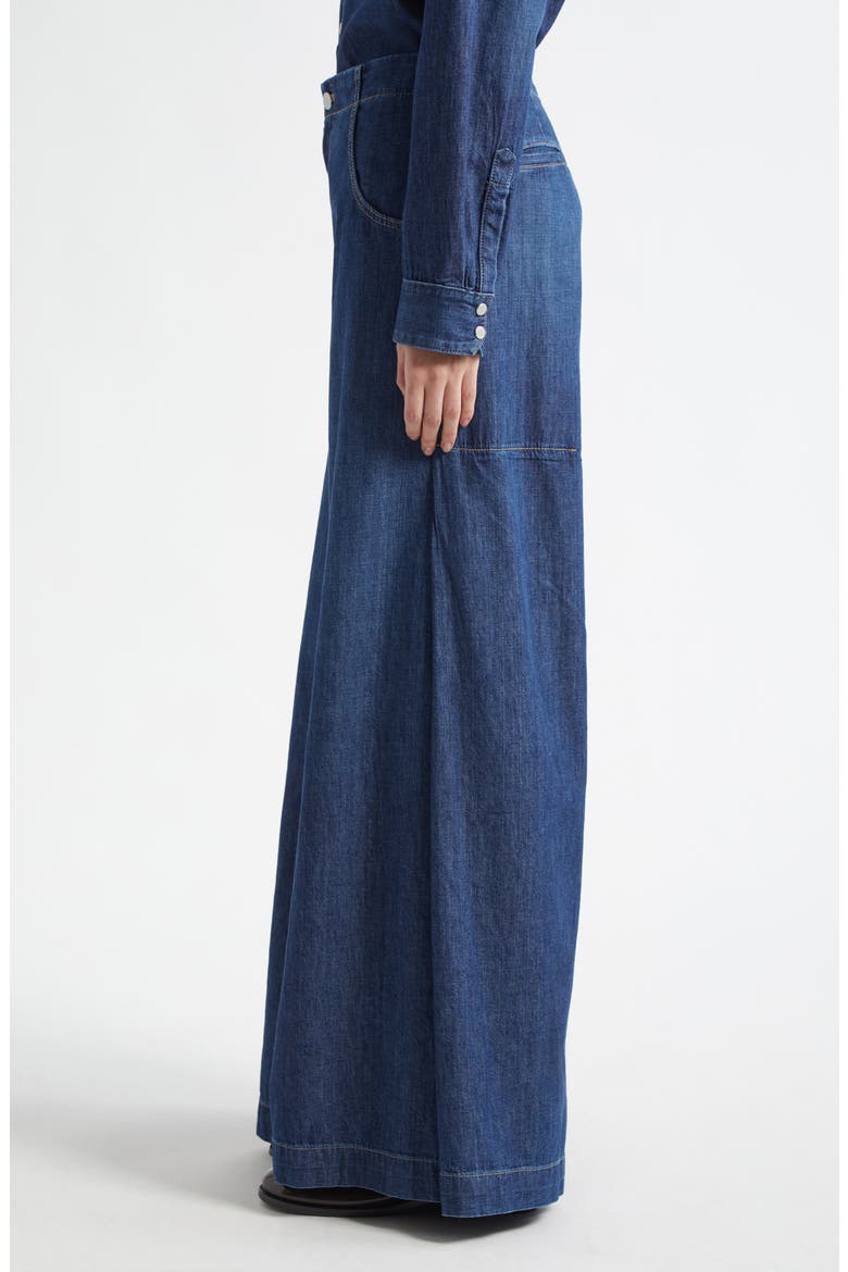 Lulu High Waist Wide Leg Jeans, Alternate, color, DARK WASH