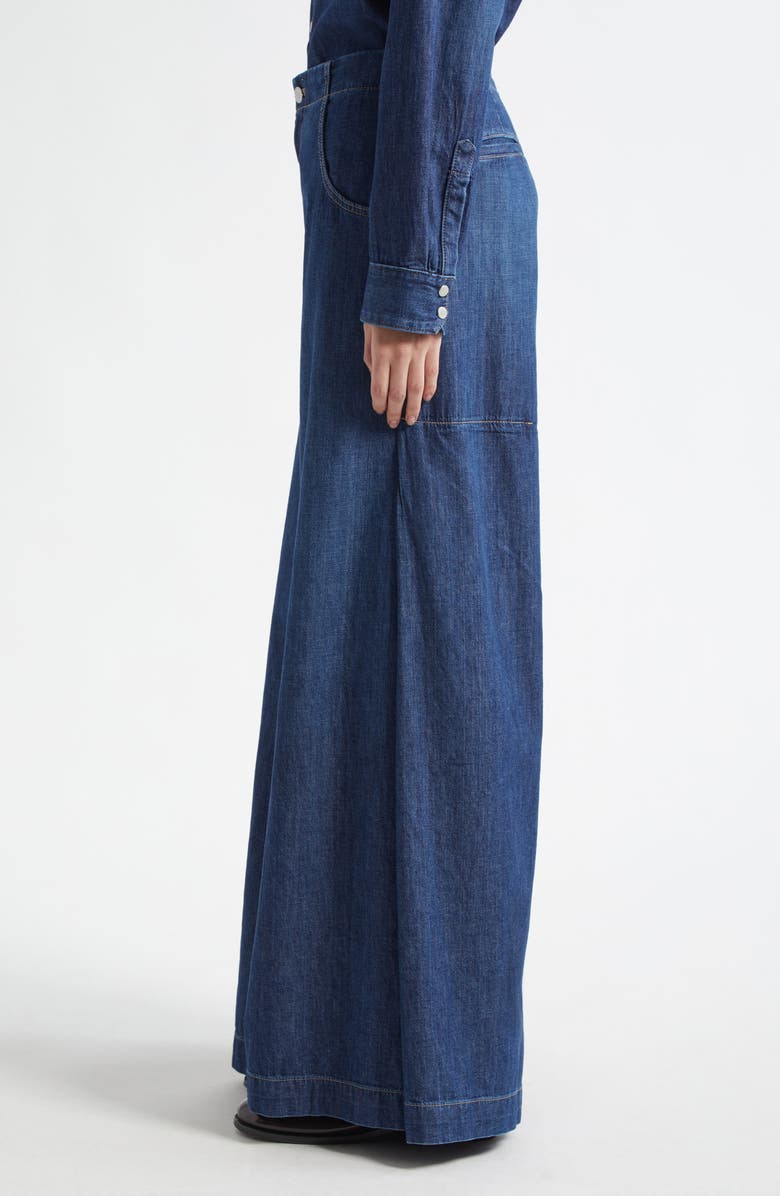 TWP Lulu High Waist Wide Leg Jeans, Alternate, color, Dark Wash