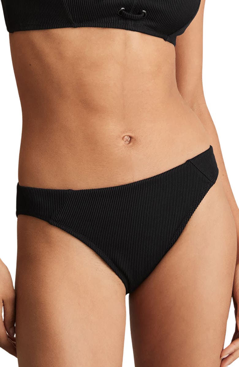 Reiss Dee Hipster Bikini Bottoms, Main, color, Black