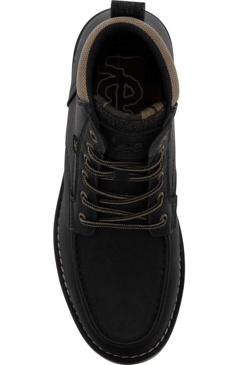 Lee Waylon Lace-Up Boot, Alternate, color, Black/ Driftwood/ Black Denim