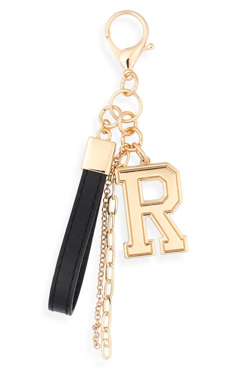 Varsity Initial Bag Charm