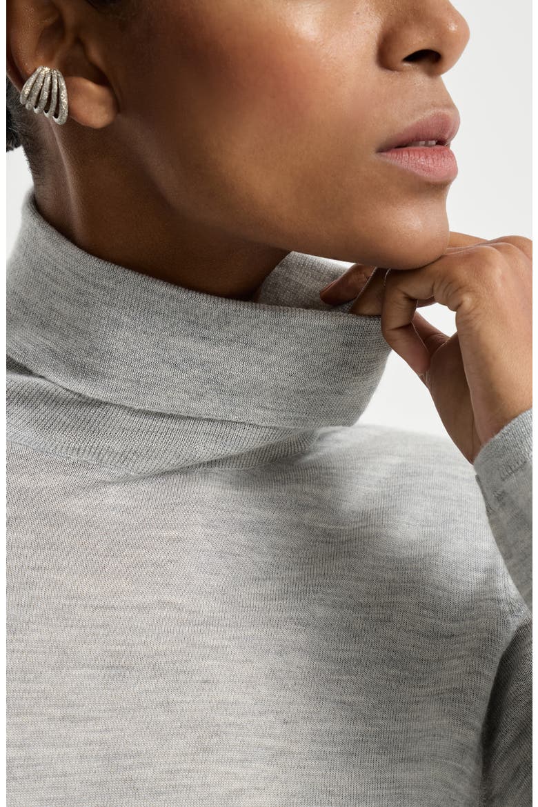Cashmere and silk sweater, Alternate, color, Light Grey