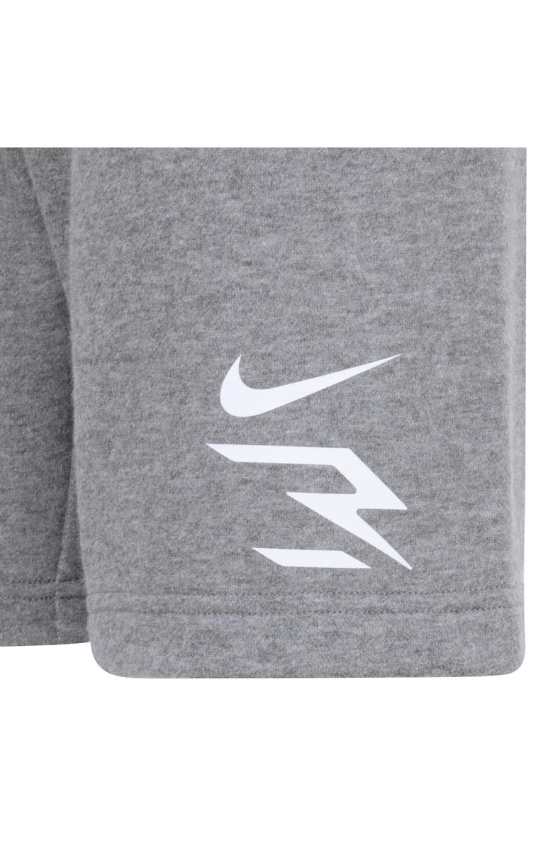 3 Brand Kids' Plate Logo Graphic T-Shirt & Shorts Set, Alternate, color, Carbon Heather