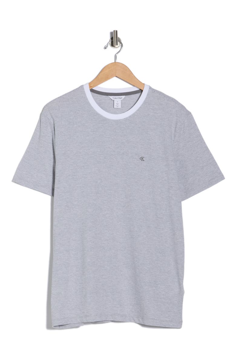 Classic Fit Heathered Feeder Stripe T-Shirt, Alternate, color, BC06 GREY HEATHER