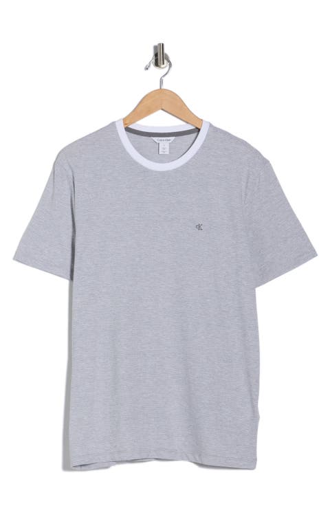 Classic Fit Heathered Feeder Stripe T-Shirt