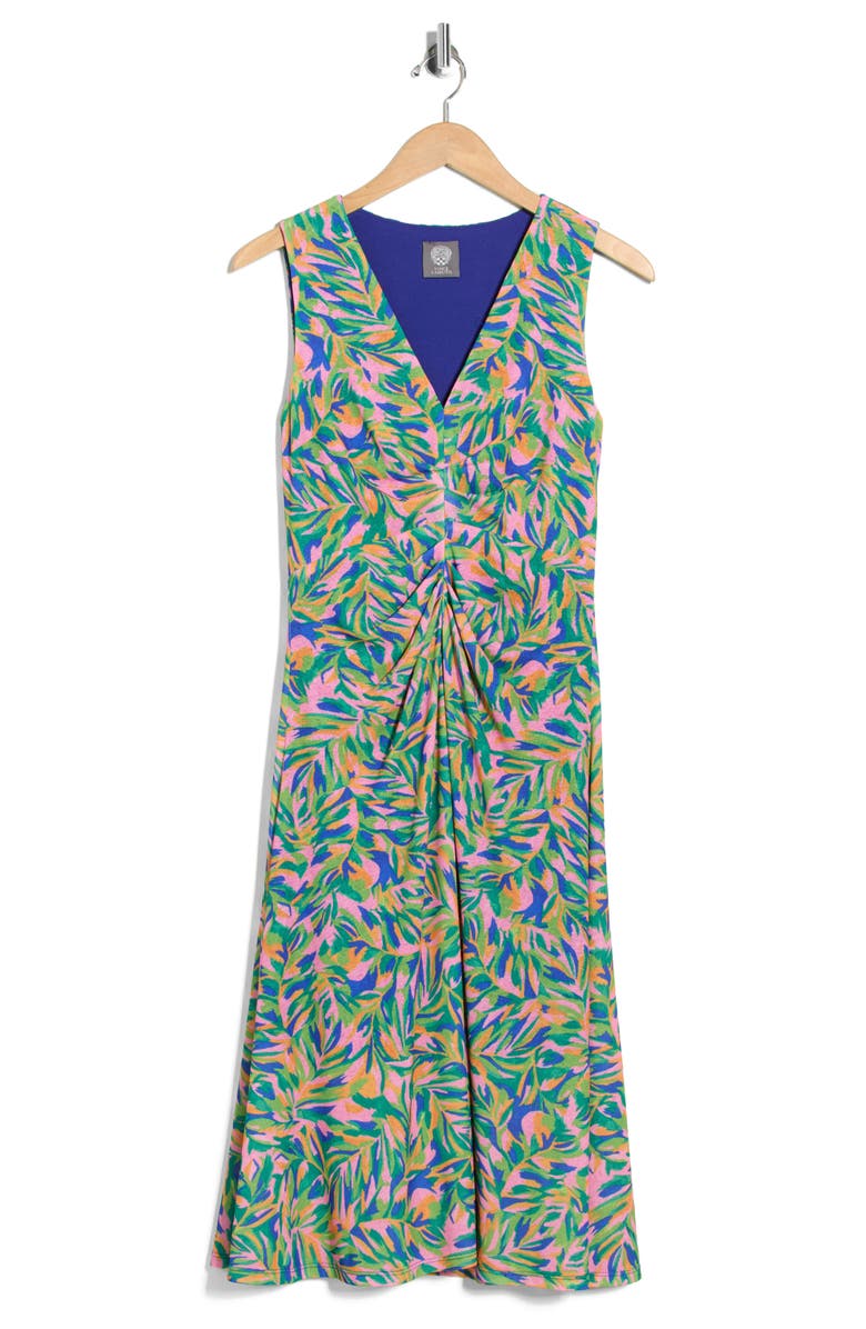 Vince Camuto Stretch Knit Midi Dress, Alternate, color, Multi