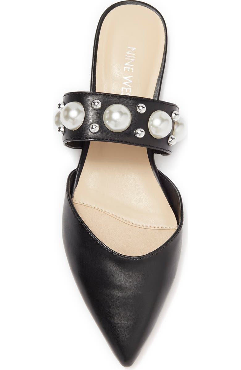 Nine West Studded Pointed Toe Slide, Alternate, color,