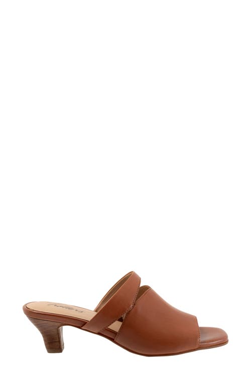 Trotters Ninette Kitten Heel Slide Sandal In Luggage