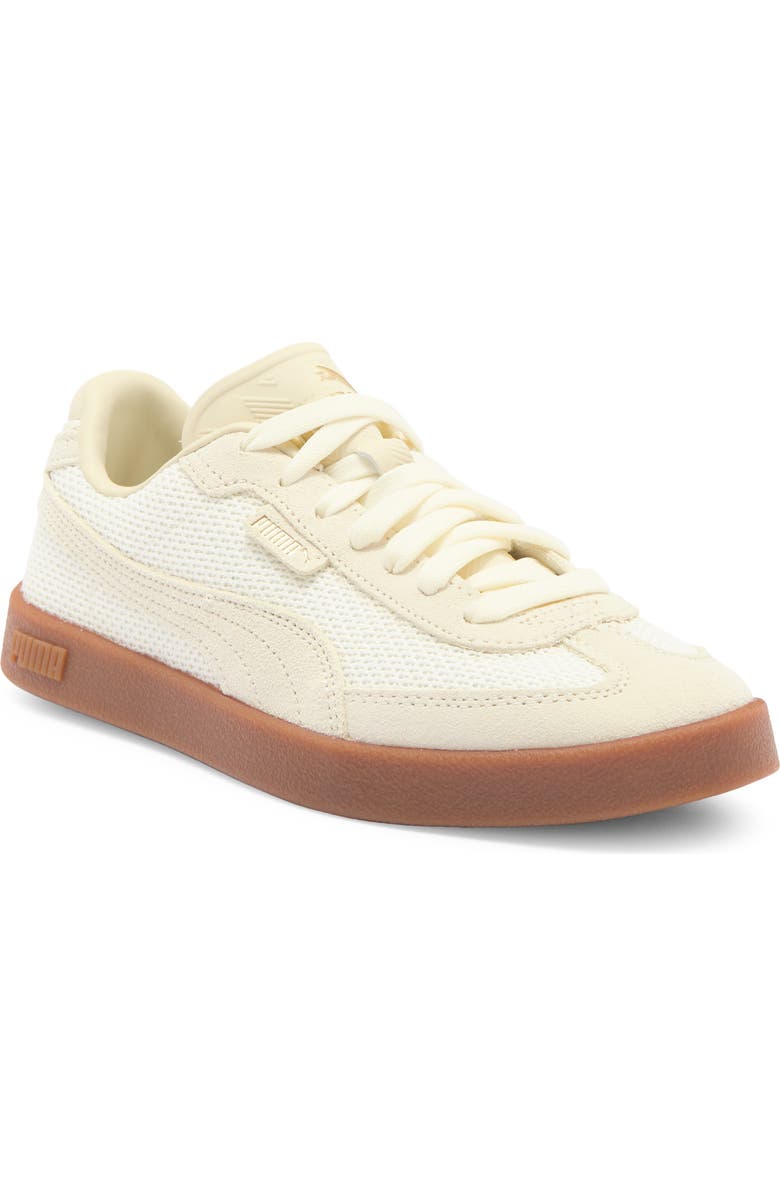 PUMA Club II Era Sneaker, Main, color, Alpine Snow-Alpine Snow-Gold