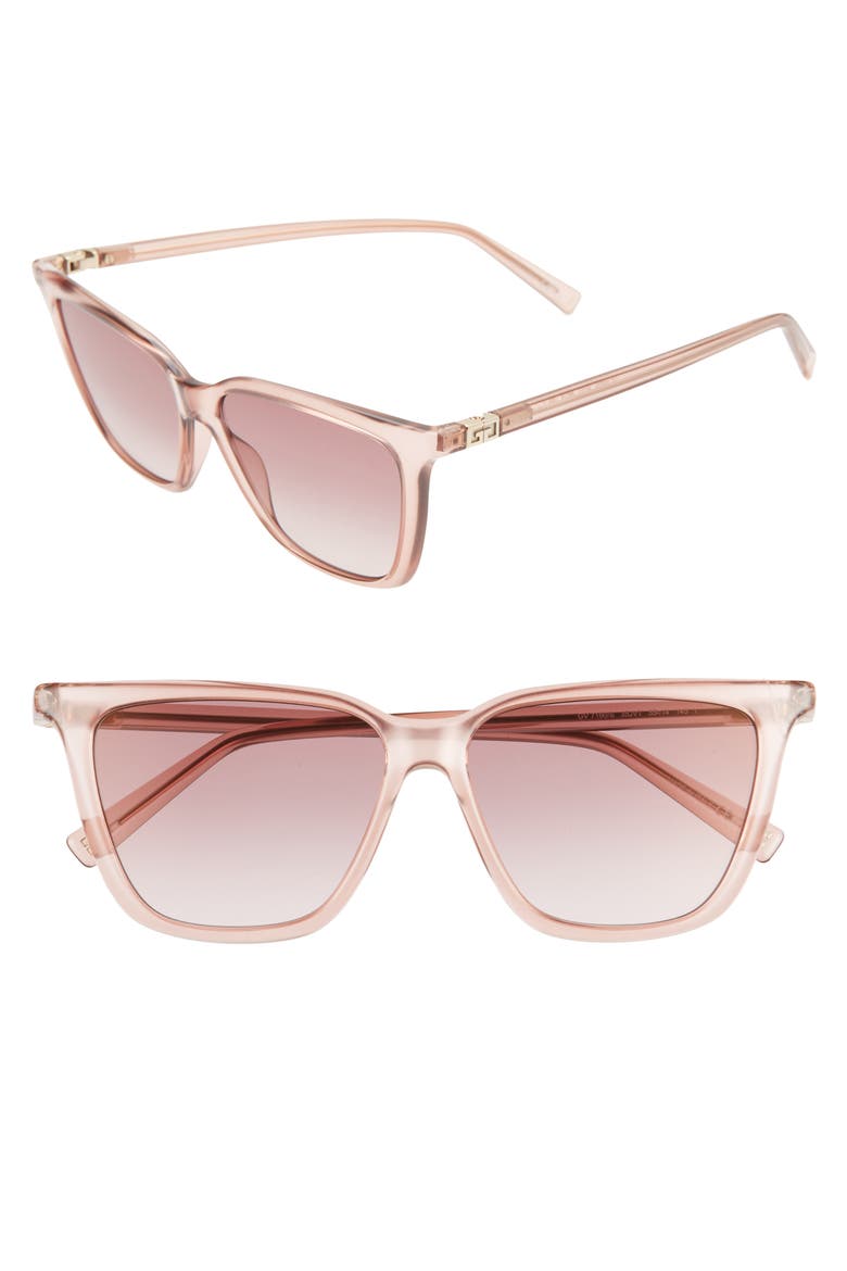 55mm Sunglasses, Main, color, PINK