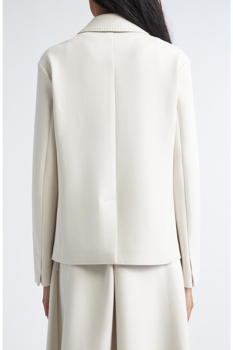 Badia Double Breasted Double Face Jersey Blazer, Alternate, color, BEIGE