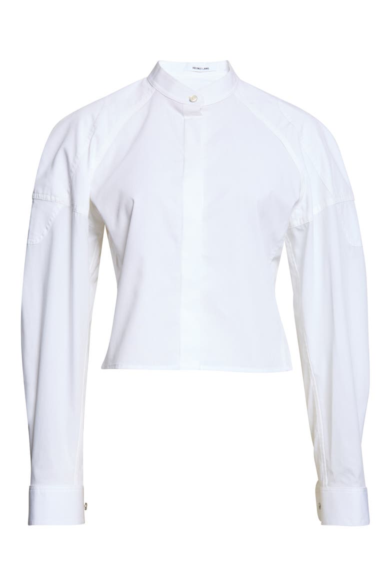 Cotton Poplin Saddle Shirt, Main, color, WHITE