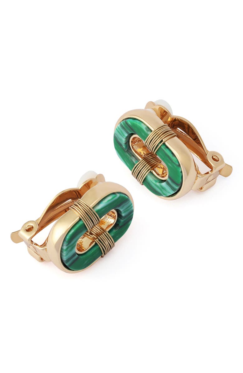 Robert Lee Morris Wire Clip-On Earrings, Alternate, color, Gold